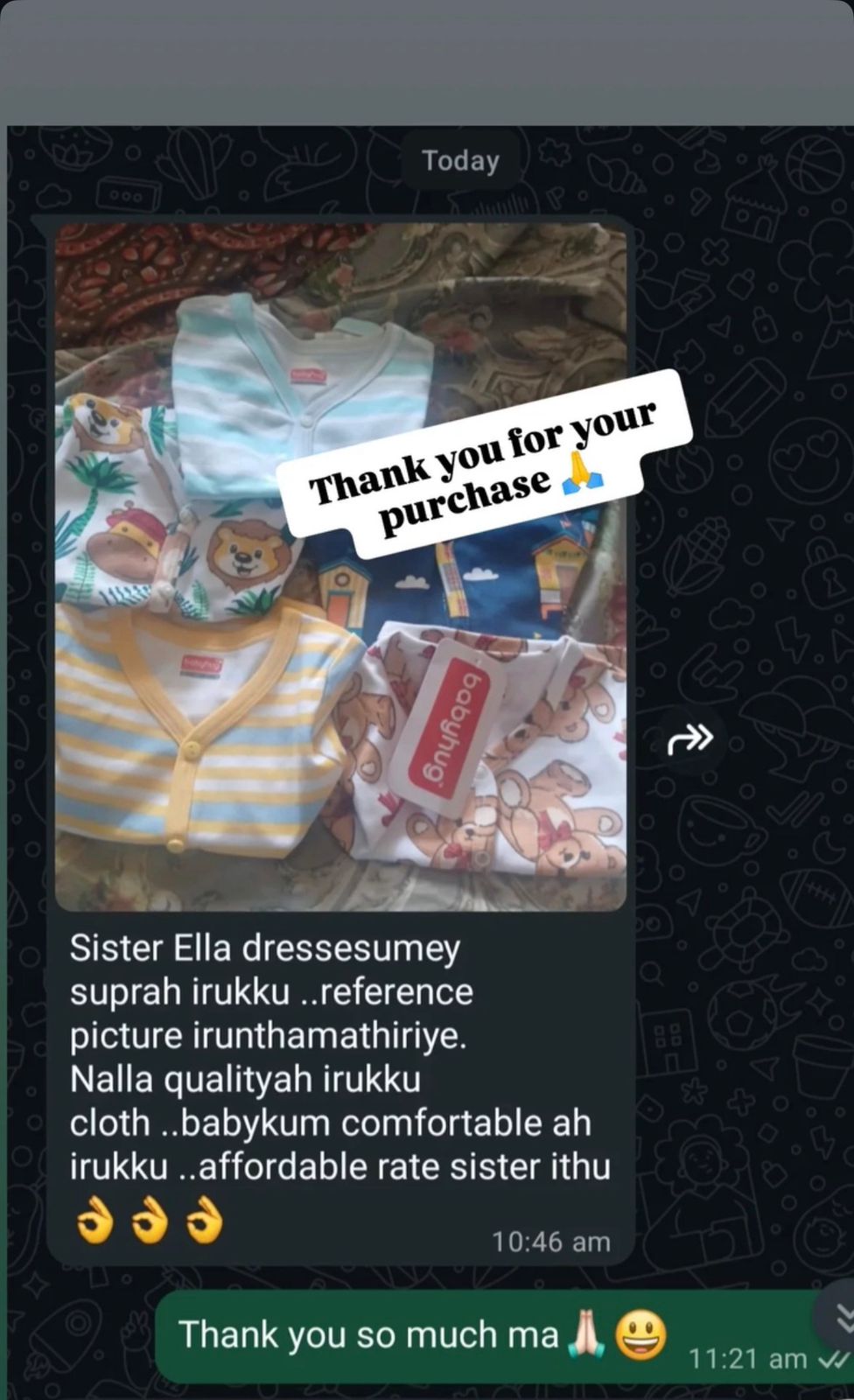 Customer review Happie Hugs